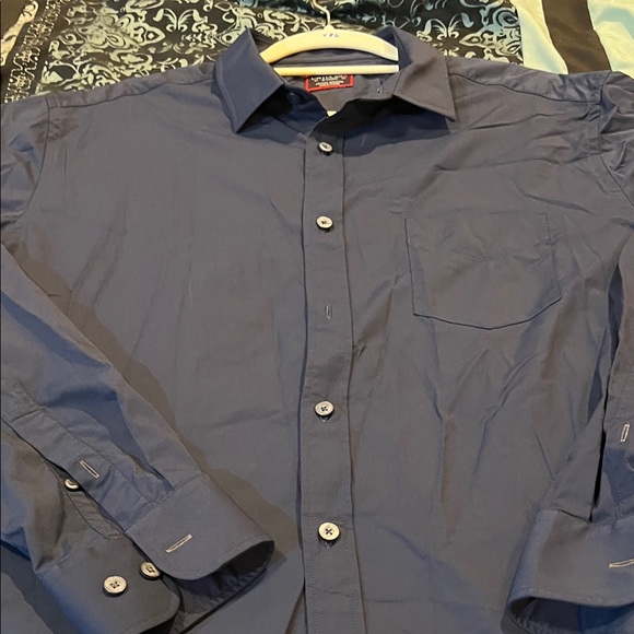 UNTUCKit Navy Casual Button Down Shirt - Picture 8 of 9